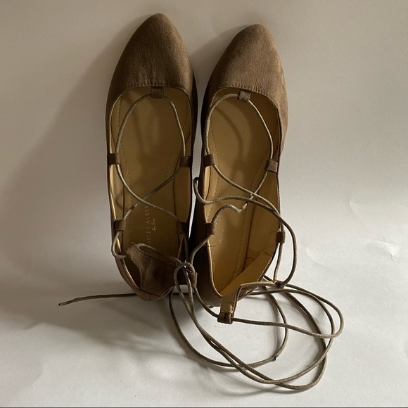 Charles Albert Shoes Women’s Size 9 Flats Lace Up The Ankle - Picture 7 of 8